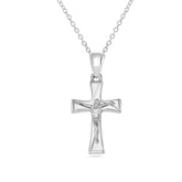 Mens Gold Crucifix Pendant - Dracakis Jewellers